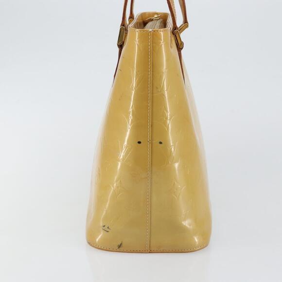 LOUIS VUITTON Monogram Vernis Houston Hand Bag Beige M91004 - Picture 5 of 13
